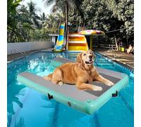 Marchepieds gonflables pour chien - Rampe flottante robuste pour une natation sûre, idéale pour les piscines hors sol, lacs, quais et bateaux