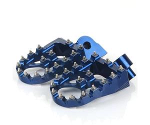 Marchepieds hors-route Accossato Bleu en Ergal 7075 pour HUSQVARNA TC de 2015 à 2017 (CC 85)