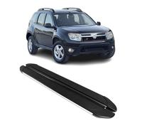 Marchepieds Latéraux Compatible avec Dacia Duster 2010-2018 Aluminium Gris Noir 2Pcs