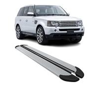 Marchepieds Latéraux Compatible avec Range Rover Sport L320 2005-2013 Aluminium Argent 2Pcs