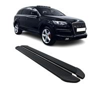 Marchepieds latéraux pédale Compatible avec Audi Q7 4LB 2006-2015 Noir 2Pcs Aluminium