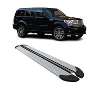 Marchepieds Latéraux pédale Compatible avec Dodge Nitro 2006-2012 Aluminium Argent 2Pcs