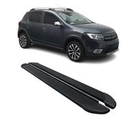 Marchepieds latéraux pédale pour Dacia Sandero Stepway 2021-2025 Noir Aluminium