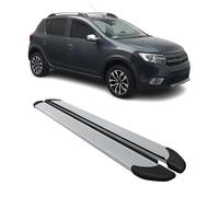 Marchepieds latéraux pédale pour Dacia Sandero Stepway 2021-2026 Alu 2X Gris