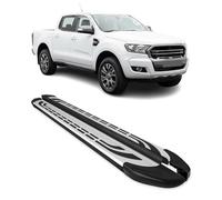 Marchepieds Latéraux pédale pour Ford Ranger T6 2012-22 DoubleCab Alu Gris Noir