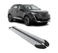 Marchepieds Latéraux pédale pour Peugeot 2008 2019-2026 Aluminium Argent 2Pcs