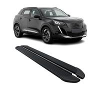 Marchepieds Latéraux pédale pour Peugeot 2008 2020-2025 Noir Aluminium 2Pcs