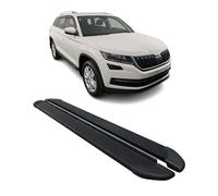Marchepieds Latéraux pédale pour Skoda Kodiaq 2017-2023 Aluminium Noir 2Pcs