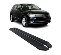 Marchepieds Latéraux pédale pour VW Tiguan II 2016-2023 Noir Aluminium 2Pcs