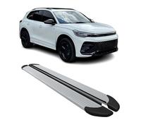 Marchepieds latéraux pédale pour VW Tiguan mk3 2024-2026 Aluminium Gris 2pcs
