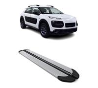 Marchepieds Latéraux pour Citroen C4 Cactus 2014-2022 Aluminium Argent 2Pcs
