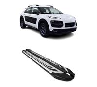 Marchepieds Latéraux pour Citroen C4 Cactus 2014-2022 Aluminium Gris Noir 2X