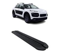 Marchepieds Latéraux pour Citroen C4 Cactus 2014-2022 Noir Aluminium 2Pcs