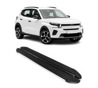 Marchepieds Latéraux pour Citroen e-C3 2024-2026 Aluminium Gris Noir 2Pcs