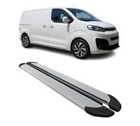 Marchepieds Latéraux pour Citroen Jumpy 2016-2026 Aluminium Argent L1 Court 2Pcs