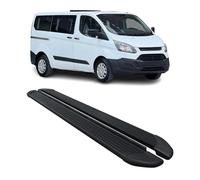 Marchepieds Latéraux pour Ford Transit Custom 2012-2022 Noir Aluminium L1 Court