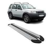 Marchepieds Latéraux Compatible avec Land Rover Freelander 1997-2006 Aluminium Argent 2Pcs