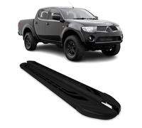 Marchepieds Latéraux pour Mitsubishi L200 DoubleCab Triton 2005-14 Alu Noir L2