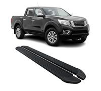 Marchepieds Latéraux pour Nissan Navara D23 Double Cab 2015-2023 Noir Alu 2Pcs