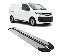 Marchepieds Latéraux pour Opel Vivaro C 2019-2026 Aluminium Argent L1 Court 2Pcs