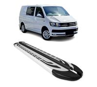 Marchepieds Latéraux pour VW T6 T6.1 Transporter 2015-2022 Alu Gris L1 Court 2Pcs