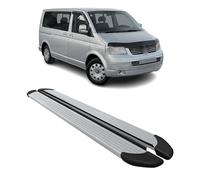 Marchepieds Latéraux pour VW Transporter T5 2003-2015 Aluminium Argent L1 Court