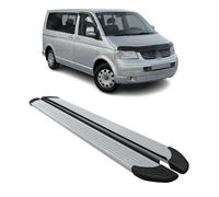Marchepieds Latéraux pour VW Transporter T5 2003-2015 Aluminium Argent L1 Court