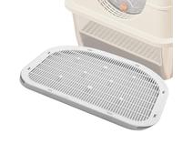 Marchepieds pour litière - Rampe anti-trace, taille standard avec double niveau, en caoutchouc lavable, technologie de piégeage de litière, pour intérieur, appartement, salon, entretien