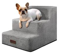 Marchepieds pour Petit Chien, escalier pour Chien de Petite Taille, escalier antidérapant pour Petits Chiens et Chats, escalier de lit pour Chien, Gris, 3/4/5 marches