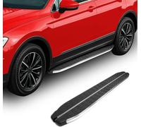 Marchepieds protection latérale pour Ford Ranger DoubleCab 2007-12 Acier Noir Argent