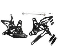 Marchepieds réglables Street Racing Accossato noir pour Suzuki Sv 650 de 2016 à 2018 (CC 650)