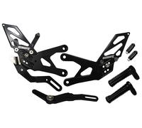 Marchepieds réglables Street Racing Accossato noir pour Yamaha Yzf-R1(Racing) de 2015 à 2016 (CC 1000)