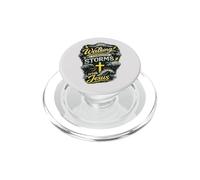 Marcher à Travers Les tempêtes avec la Foi chrétienne de Jésus PopSockets PopGrip pour MagSafe