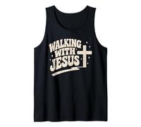 Marcher avec Jésus-Christ Croix Foi Chrétienne Christianisme Débardeur