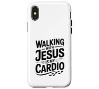 Marcher avec Jésus est Mon entraînement Cardio Coque pour iPhone X/XS