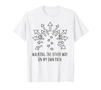 Marcher dans l'autre Sens esthétique Minimaliste T-Shirt