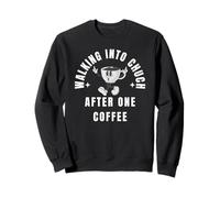 Marcher dans l'église après un café - Christian Coffee Love Sweatshirt