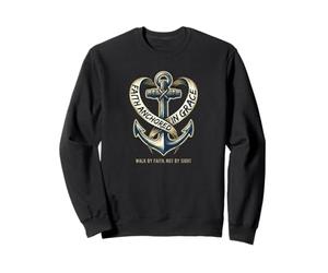Marcher par la Foi, Croix chrétienne Ancre, Conception Sweatshirt