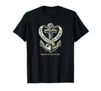 Marcher par la Foi, Croix chrétienne Ancre, Conception T-Shirt