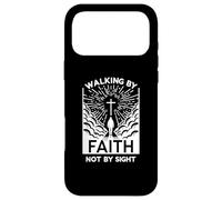Marcher par la Foi et Non par la Vue : Dieu, Verset de la Bible chrétienne Coque pour iPhone 17 Pro Max
