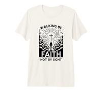 Marcher par la Foi et Non par la Vue : Dieu, Verset de la Bible chrétienne T-Shirt Haut de Gamme