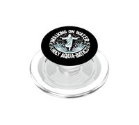 Marcher sur l'eau Sainte Aqua-Batics ! Funny Jesus Walk Water PopSockets PopGrip pour MagSafe