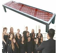 Marches chorales de qualité commerciale, escalier robuste pour les performances et les discours, plate-forme debout