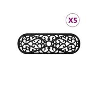 Marches d escalier 5 pcs 25x75 cm caoutchouc