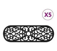 Marches d escalier 5 pcs 25x75 cm caoutchouc
