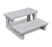 Marches de Spa Blanc Jardin Terrasse Baignoire Piscine Étape Escaliers vidaXL