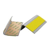 Marches d'escalier antidérapantes de 10 mètres, protection des bords, et imperméables, for escaliers intérieurs extérieurs, garniture en caoutchouc flexible (rouge, 5 mètres)(Yellow,10meters/32.8ft)