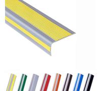 Marches d'escalier, Nez de marche en vinyle, protection bord antidérapante, 1,5 m, moulure nez PVC, 10, bordure autocollante for escaliers intérieurs et extérieurs(Yellow,140cm)