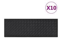 Marches d'Escalier Tapis Marchettes Protection 10 pcs 25x75 cm Caoutchouc vidaXL