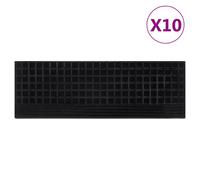 vidaXL Tapis d'escalier Lot de 10 pièces antidérapant caoutchouc 25x75 cm intérieur/extérieur